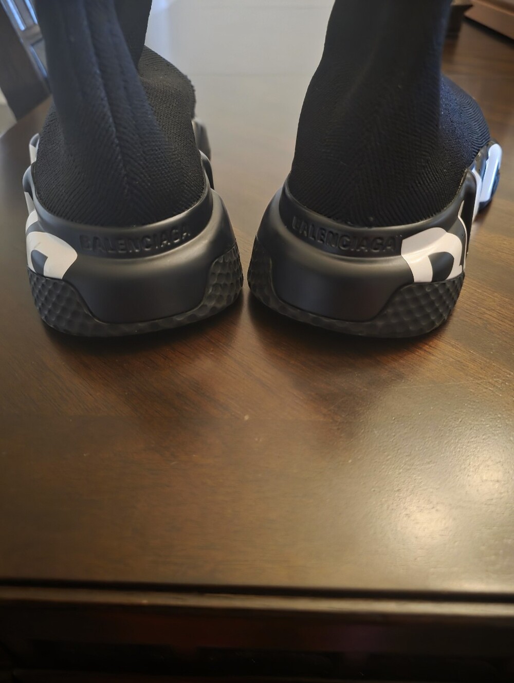 Balenciaga speed lt sneaker- graffiti black/black/white. Women’s size 36 - Picture 3 of 6